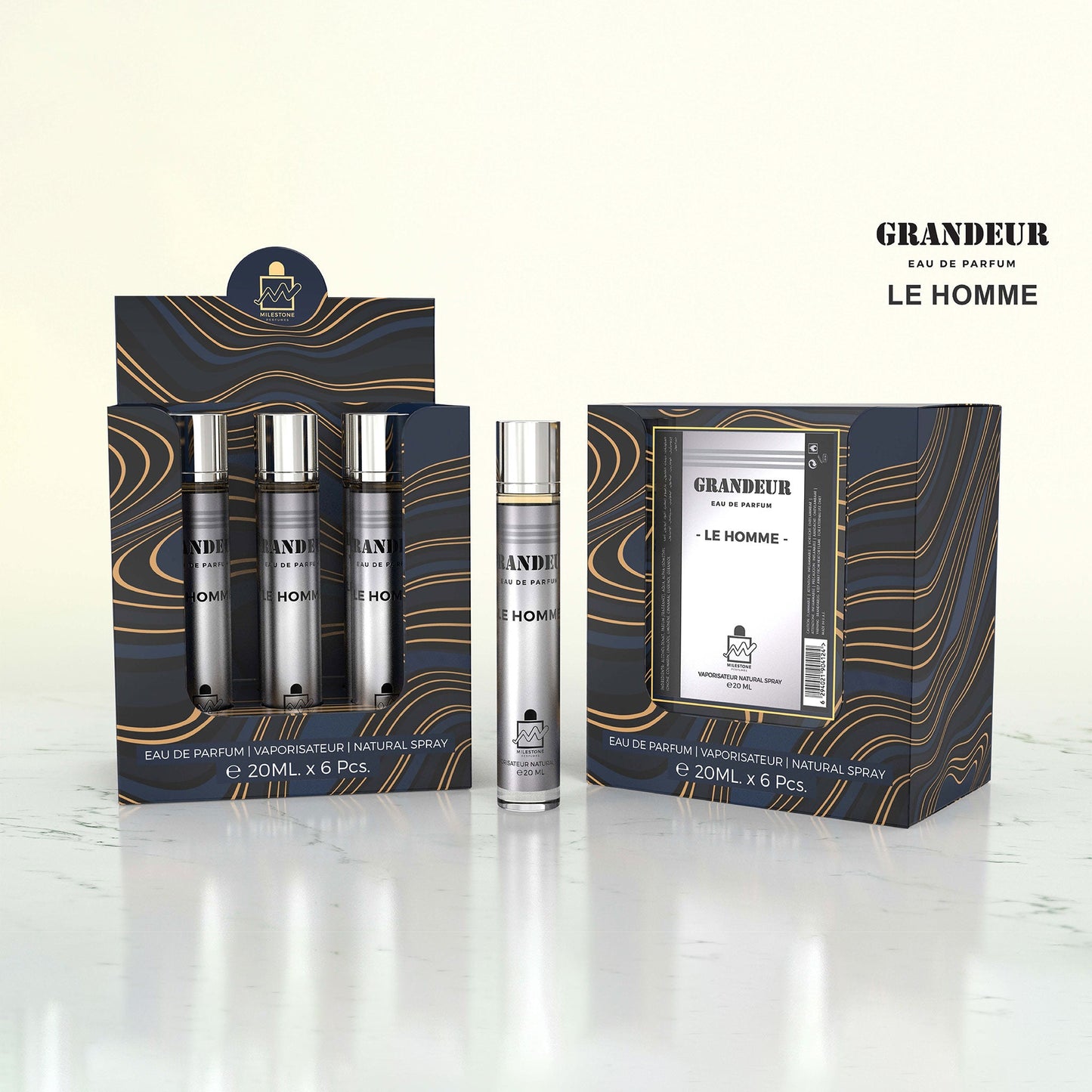MILESTONE Grandeur Le Homme Eau De Parfum 20ml