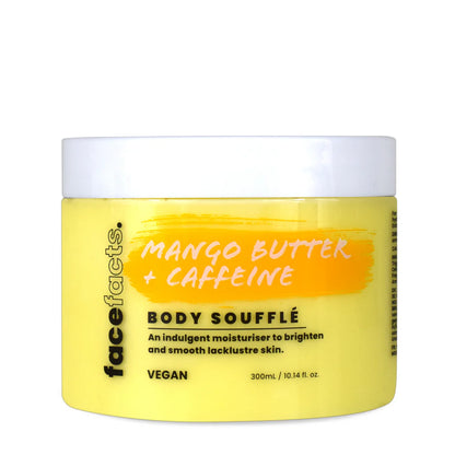 Face Facts Mango Butter + Caffeine Body Souffle Moisturiser - 300g