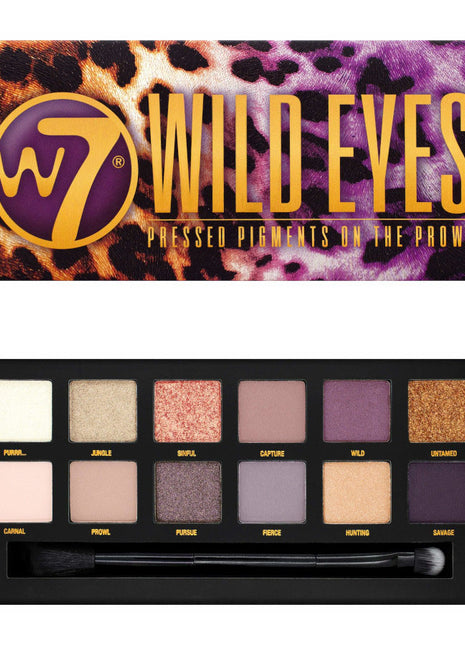 W7 Wild Eyes Pressed Pigments On The Prowl Eyeshadow Palette
