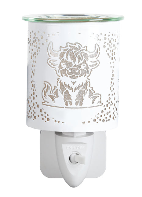 Wax Melter Plug In - White Highland Cow
