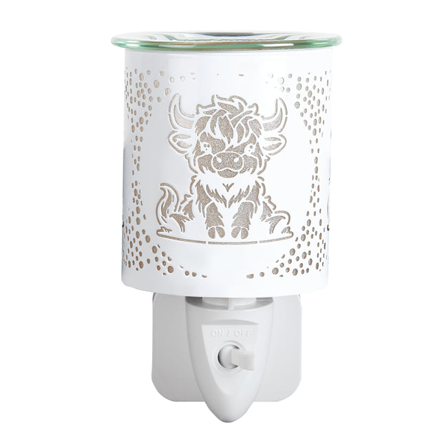 Wax Melter Plug In - White Highland Cow