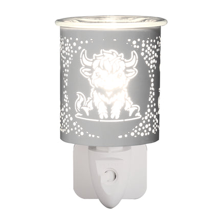 Wax Melter Plug In - White Highland Cow