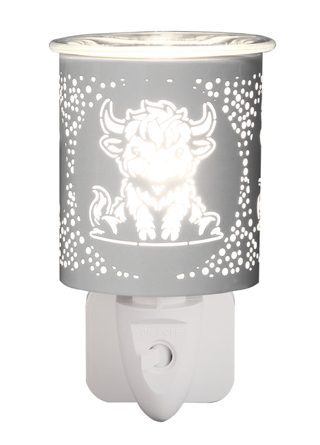 Wax Melter Plug In - White Highland Cow
