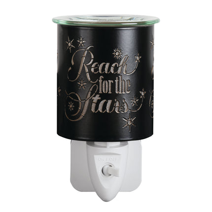 Wax Melter Plug In - Black Silhouette Reach for the stars
