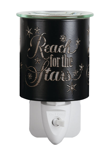 Wax Melter Plug In - Black Silhouette Reach for the stars