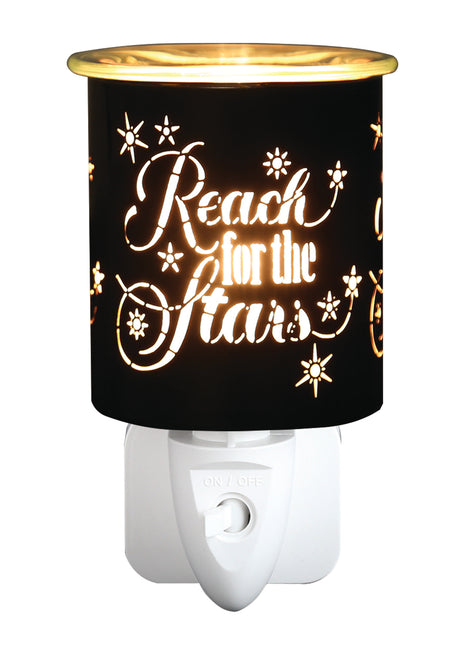 Wax Melter Plug In - Black Silhouette Reach for the stars