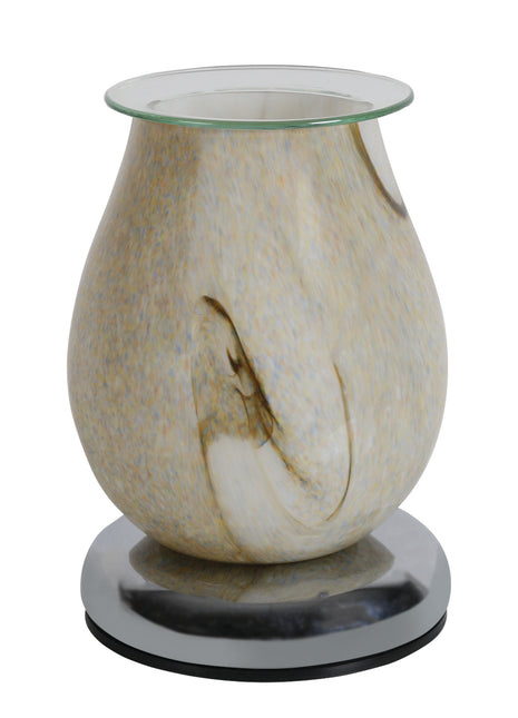 Electric Wax Melter Touch - Swirl Oval 16cm Choice of colours