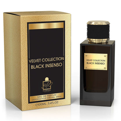 MILESTONE Velvet Collection Black Insenso (Unisex)  100ML EDP