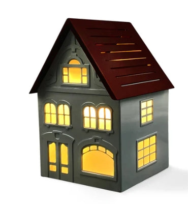 George Street House - Electric Melt Burner - Maroon & Grey