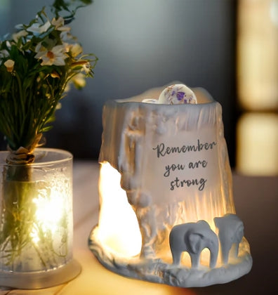 Elephant Tealight Burner - Remember you are Strong