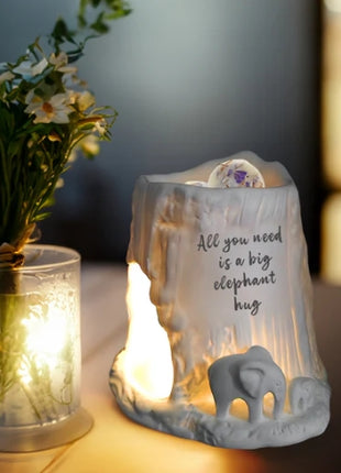 Elephant Tealight Burner - All you need is a big Elephant hug