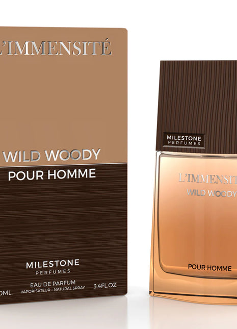 MILESTONE L'IMMENSITE WILD WOODY POUR HOMME 100ML EDP
