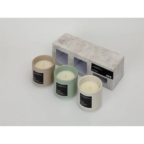French Connection Stone Collection Trio Of Candles Gift Set