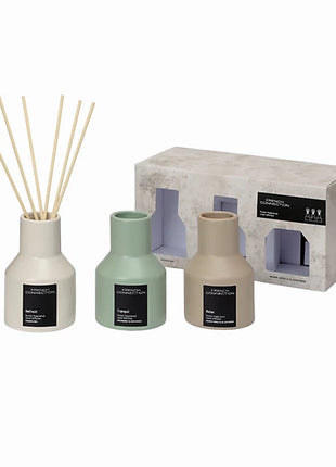 French Connection Trio of Reed Diffuser Gift Set 3x100ML Stone Range