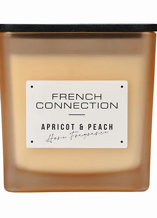 French Connection Medium Scented Candle Jar - Apricot & Peach