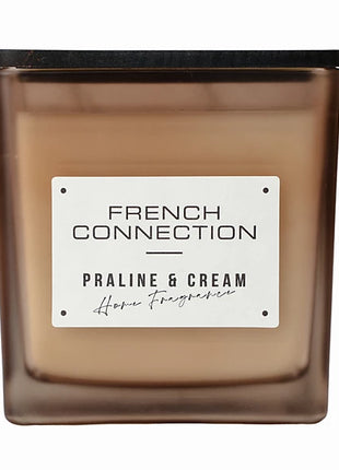 French Connection Medium Scented Candle Jar - Praulines & Cream