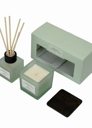 French Connection Mango Mojito 220G Candle and 100ML Reed Diffuser Gift Set Square Design