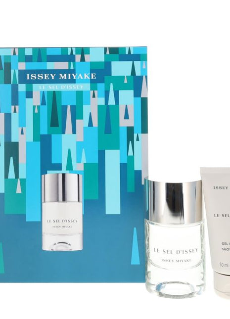 Issey Miyake Le Sel d'Issey 50ml Eau de Toilette, 50ml Shower Gel Gift Set For Him
