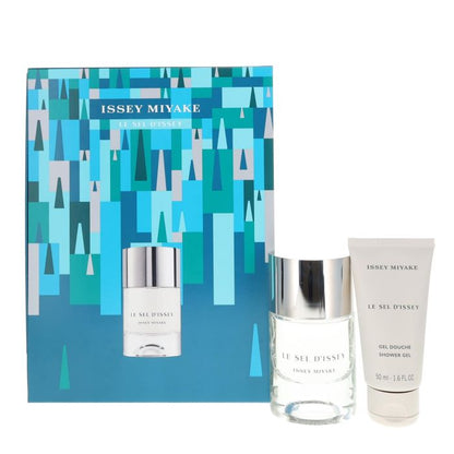 Issey Miyake Le Sel d'Issey 50ml Eau de Toilette, 50ml Shower Gel Gift Set For Him