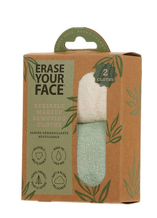Erase Your Face Reusable Makeup Removing Cloth - 2 Pack