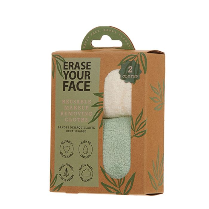 Erase Your Face Reusable Makeup Removing Cloth - 2 Pack