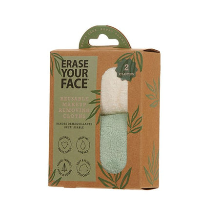 Erase Your Face Reusable Makeup Removing Cloth - 2 Pack